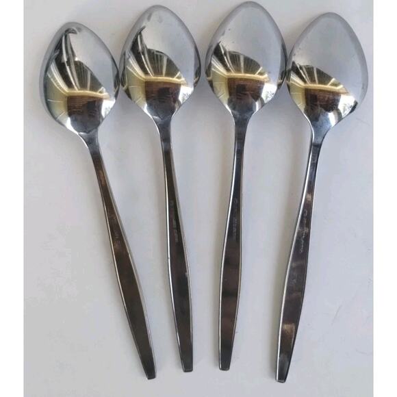 Vintage Imperial International Japan Vintage Silverware 24 Piece Waves & Dots - Picture 10 of 16